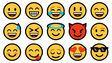 Screenshot of the Emoji page