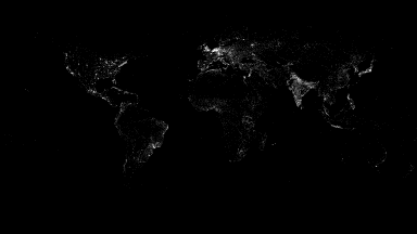 Screenshot of the World Settlements visualization